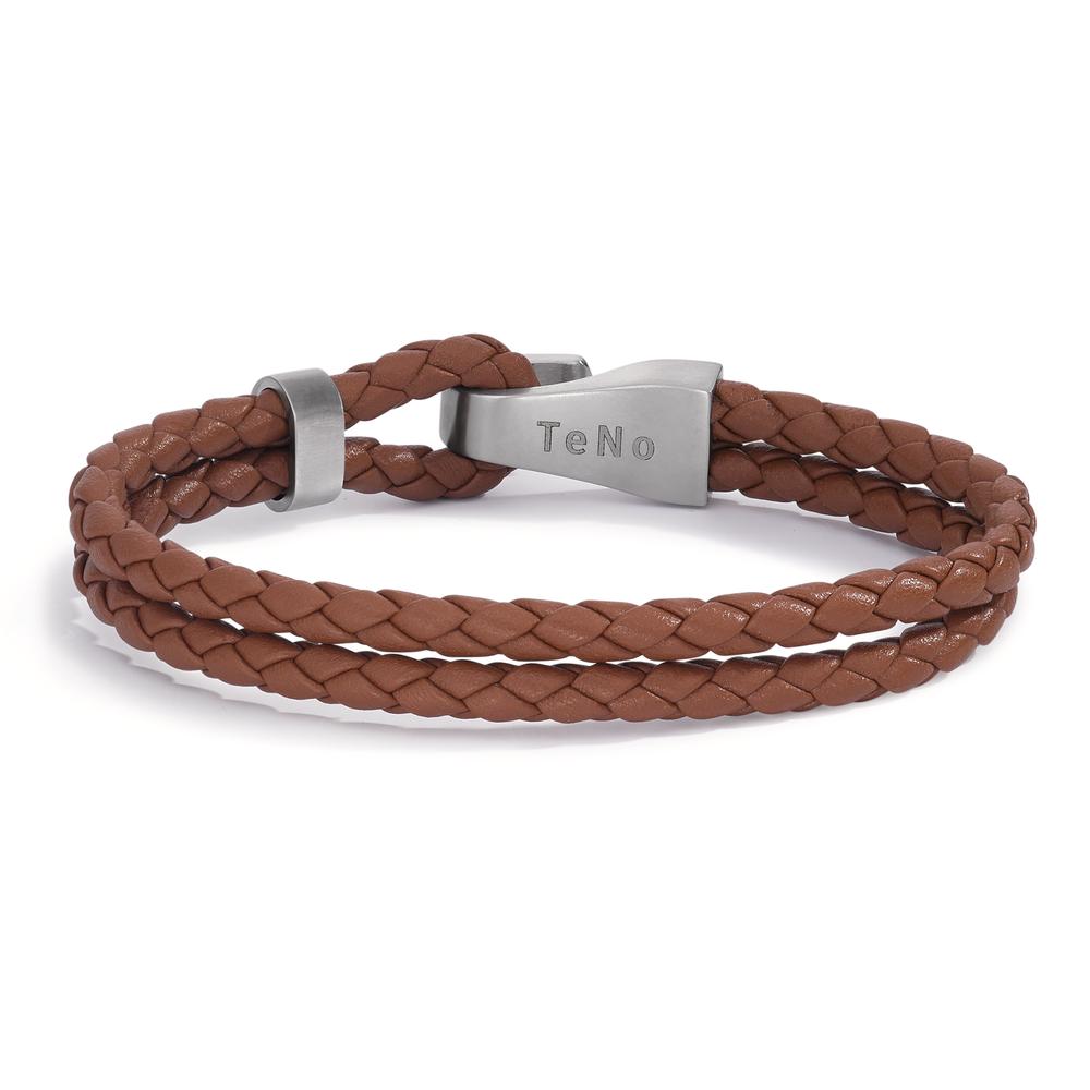 Bracelet Acier inoxydable, Cuir 21 cm