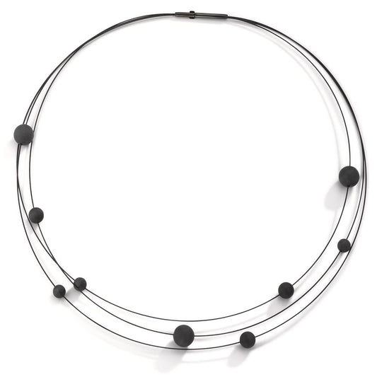 Collier Acier inoxydable, Carbone 45 cm