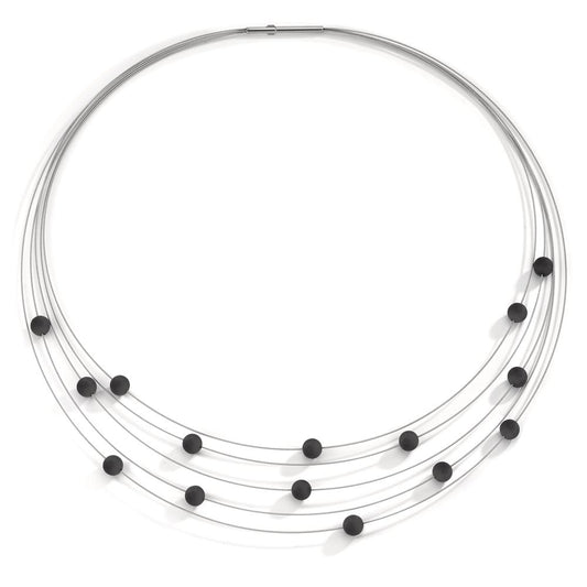 Collier Acier inoxydable, Carbone 42 cm