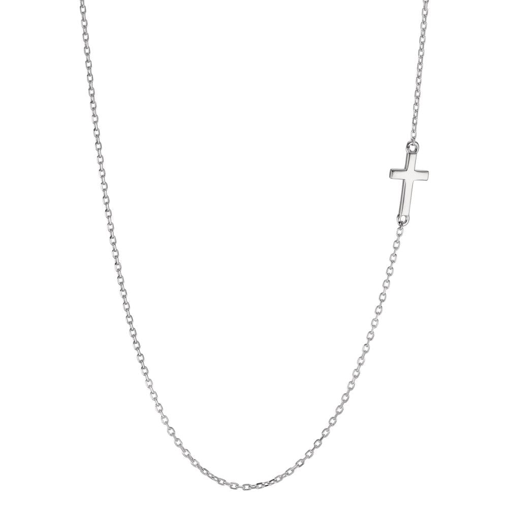 Collier Argent Rhodié Croix 40-43 cm