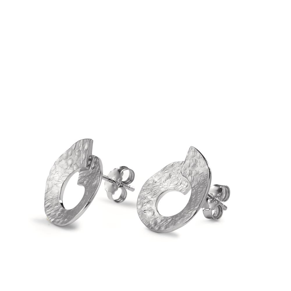 Clous d'oreilles Argent Rhodié Ø16 mm