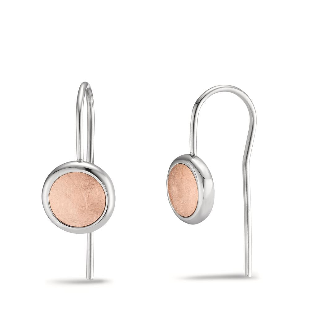 Pendant d'oreilles Acier inoxydable rosé PVD Ø10 mm