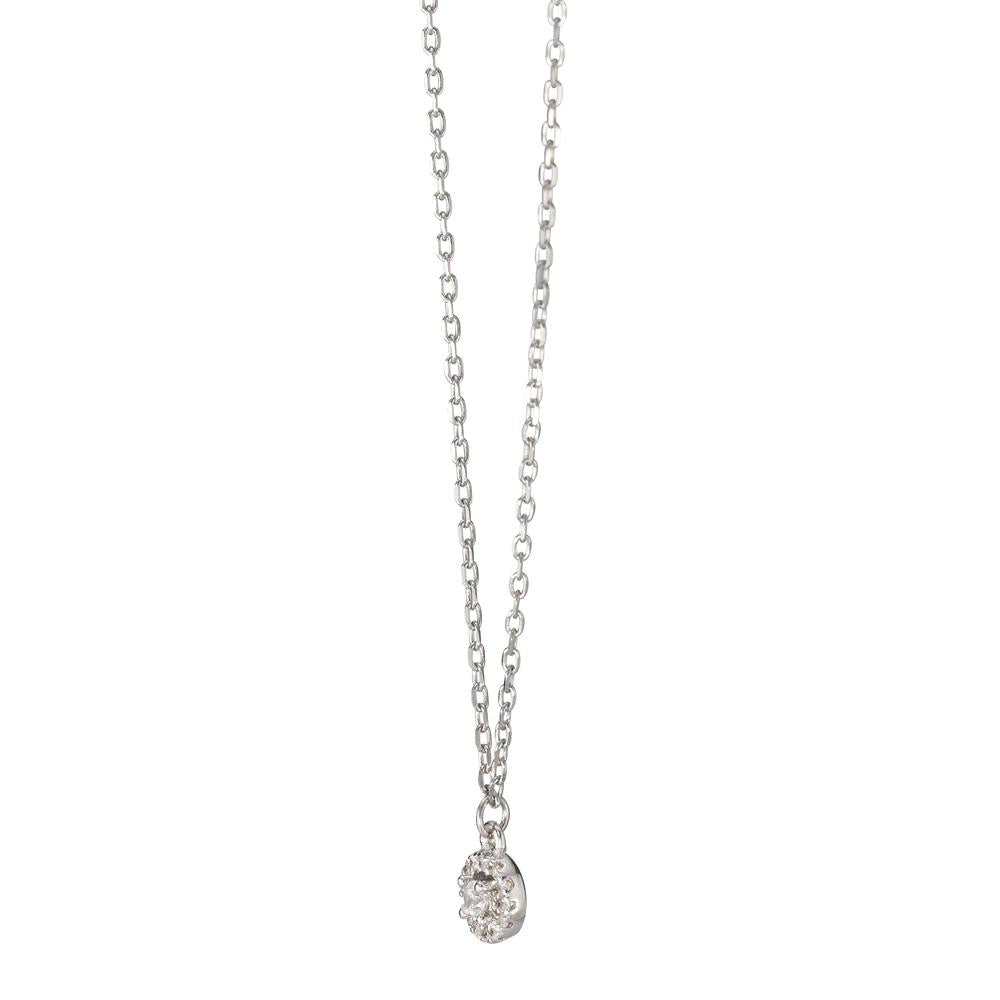 Collier Argent Zircone Rhodié 40-45 cm