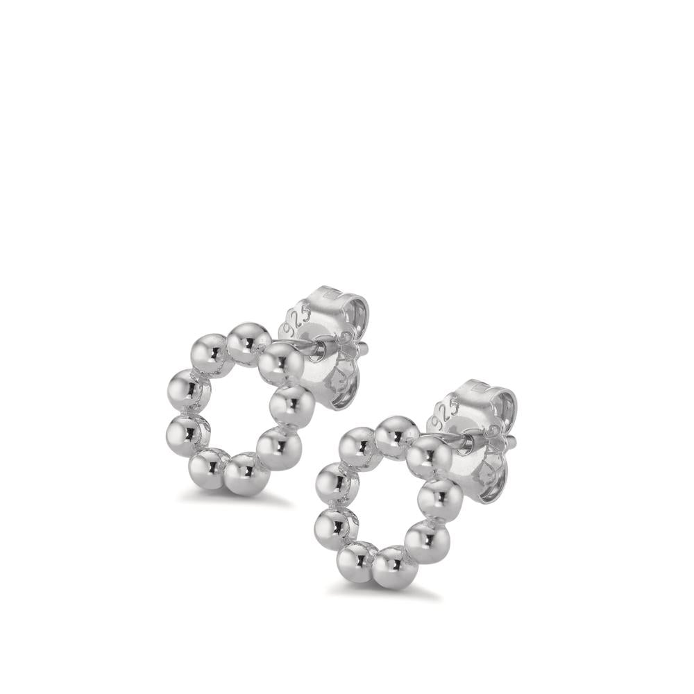 Clous d'oreilles Argent Rhodié Ø9.5 mm