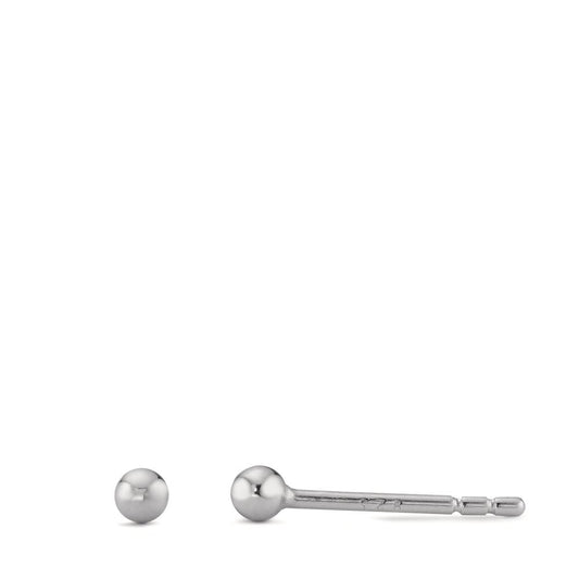 Clous d'oreilles Argent Rhodié Ø2.5 mm