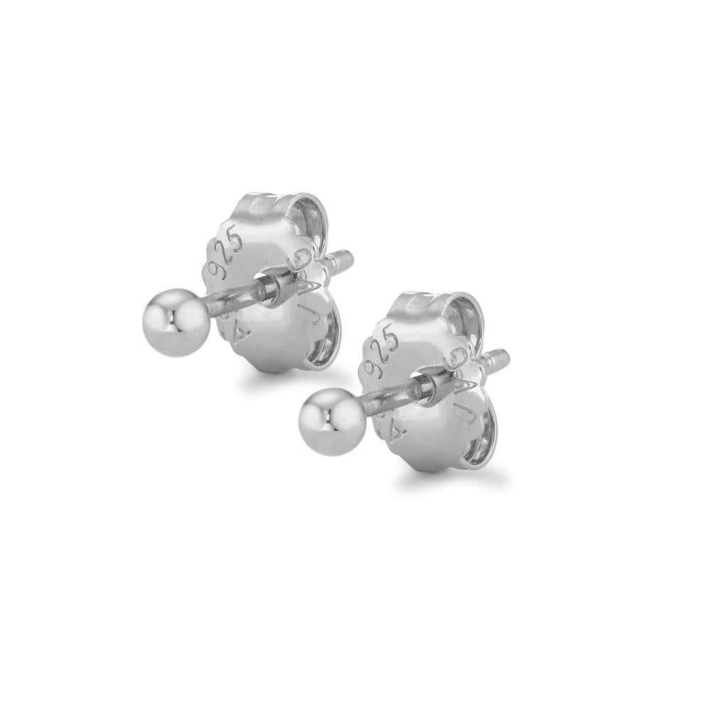 Clous d'oreilles Argent Rhodié Ø2.5 mm