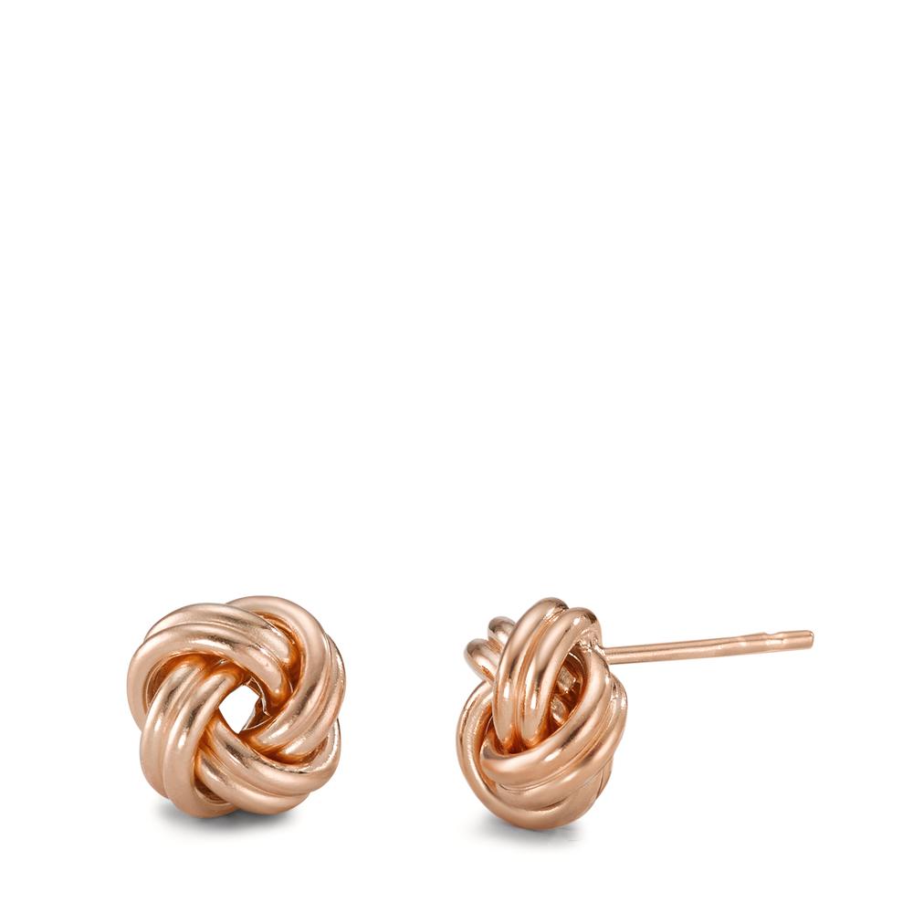 Clous d'oreilles Argent rosé Plaqué or Nœud Ø10 mm