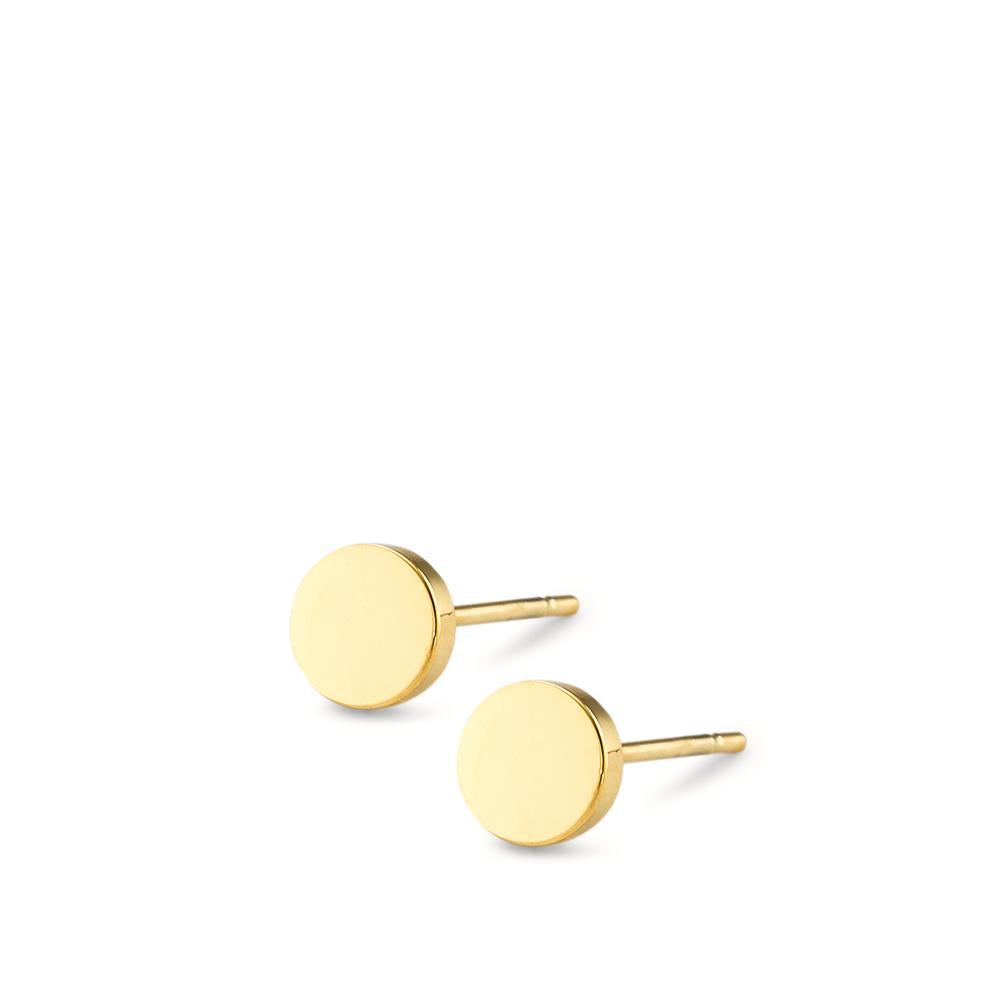 Clous d'oreilles Acier inoxydable jaune PVD Ø5 mm