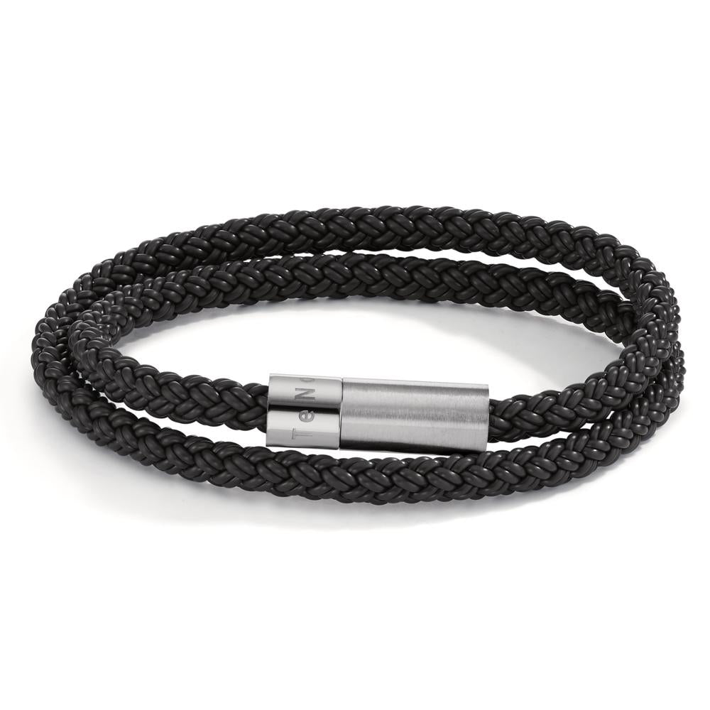 Bracelet Acier inoxydable, Caoutchouc 21 cm