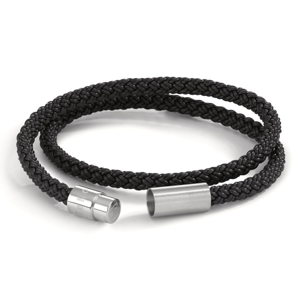 Bracelet Acier inoxydable, Caoutchouc 21 cm