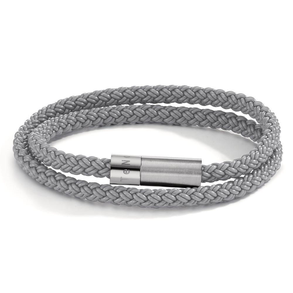 Bracelet Acier inoxydable, Caoutchouc 23 cm