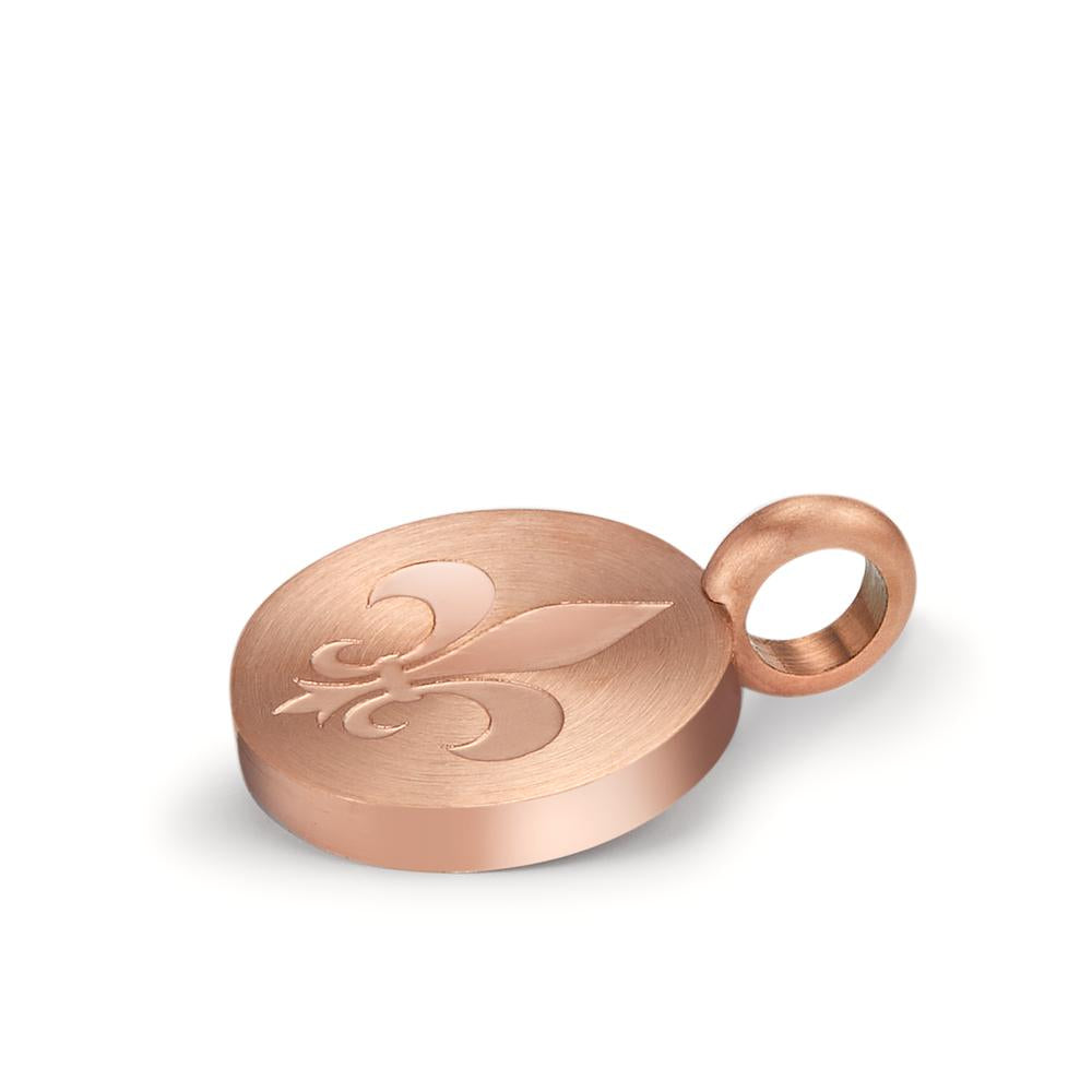 Pendentif Acier inoxydable rosé PVD Lys