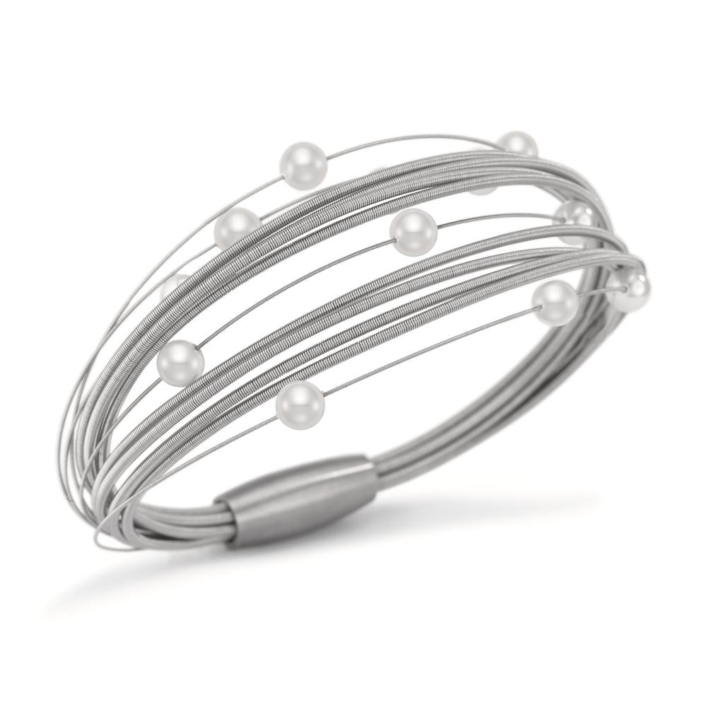 Bracelet Acier inoxydable perle de culture 17 cm