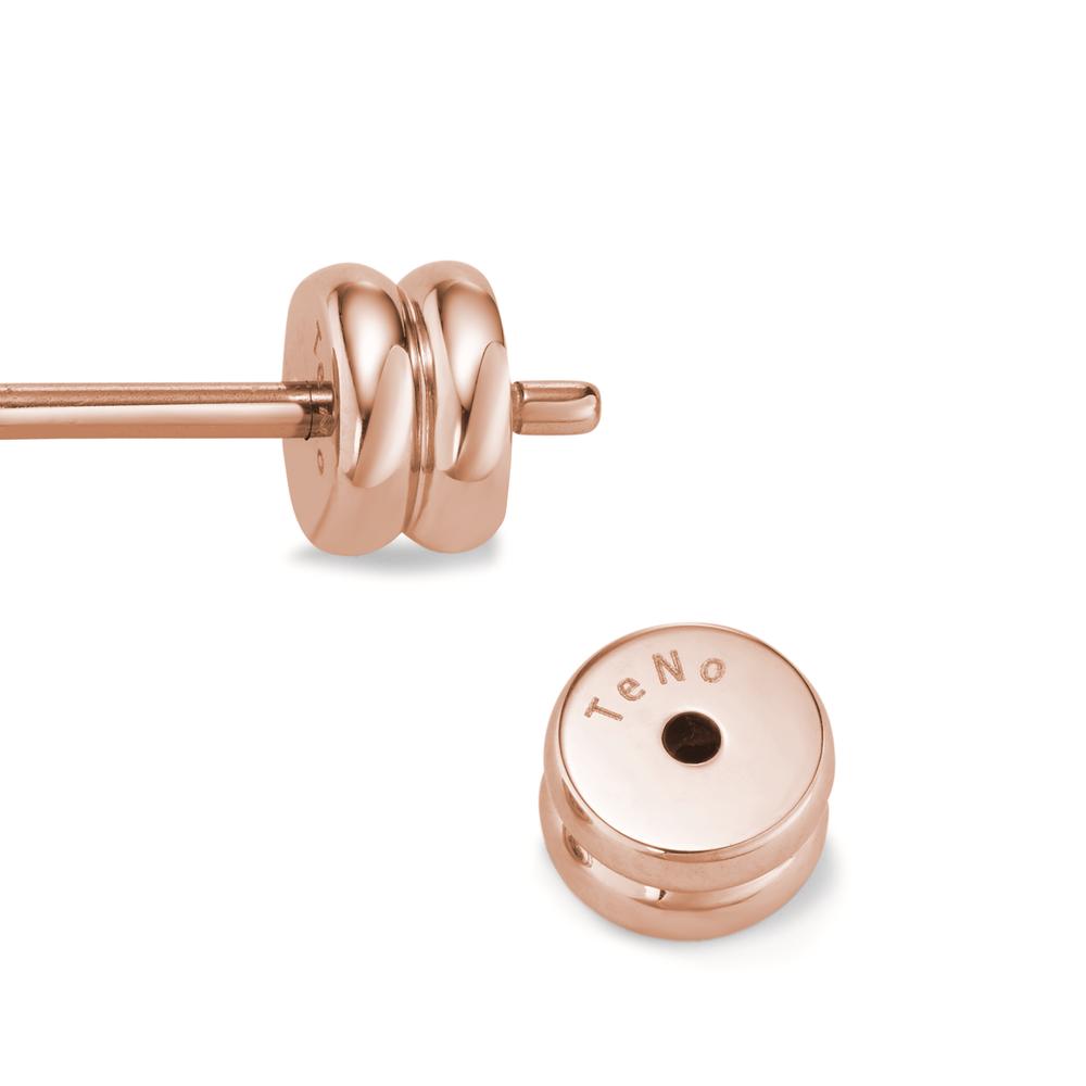 Clous d'oreilles Acier inoxydable rosé PVD Ø7 mm