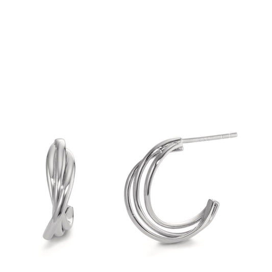 Boucles d'oreilles Argent Rhodié Ø17 mm