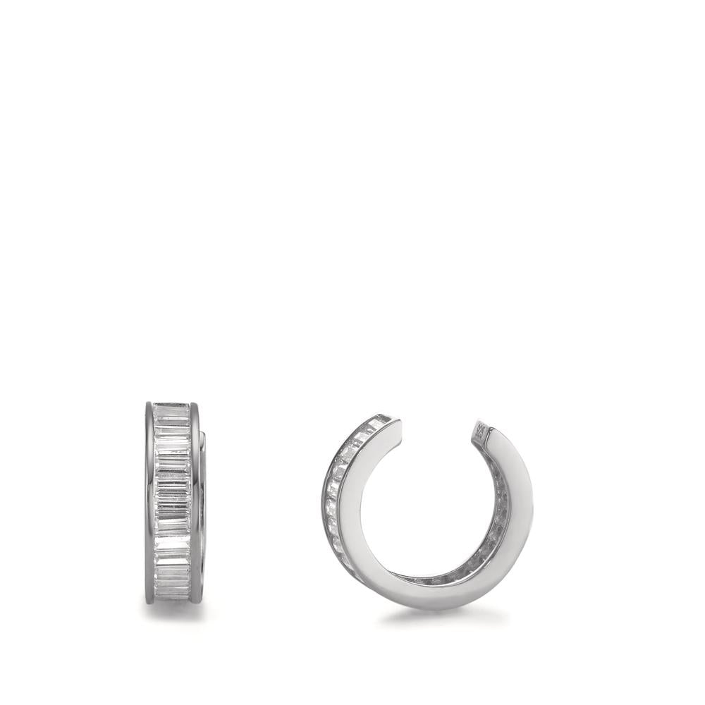 Ear cuff Argent Zircone Rhodié Ø12.5 mm