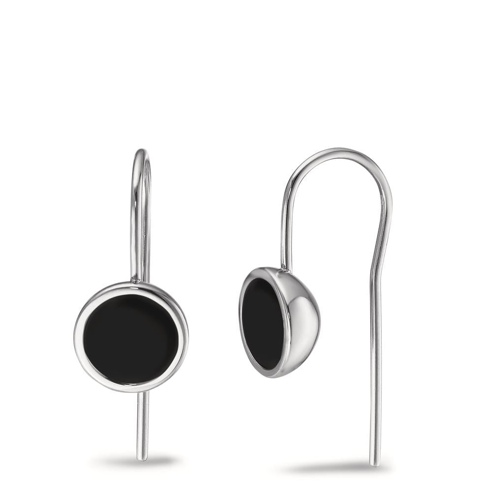 Pendant d'oreilles Acier inoxydable Émaillé Ø9.5 mm