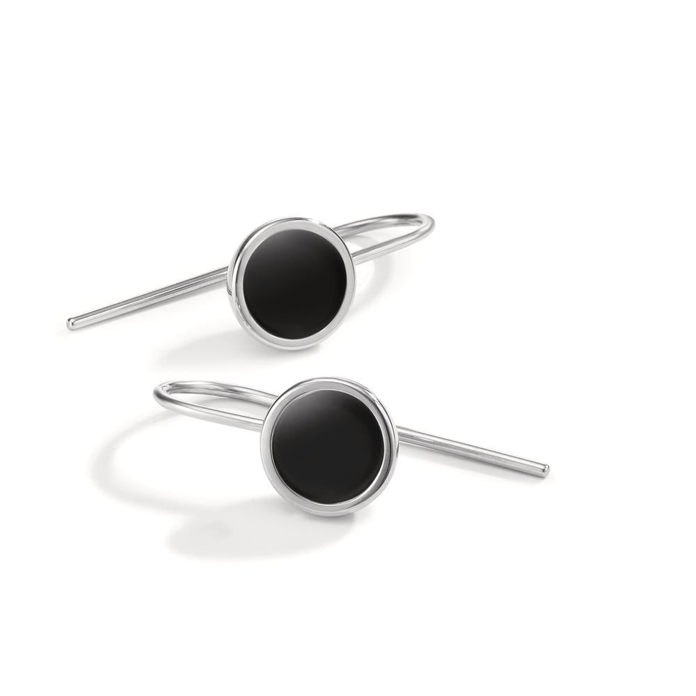 Pendant d'oreilles Acier inoxydable Émaillé Ø9.5 mm