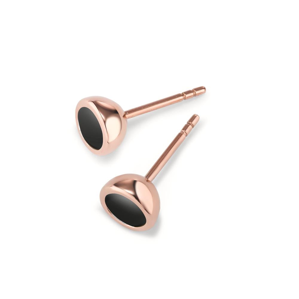 Clous d'oreilles Acier inoxydable rosé PVD Ø7 mm