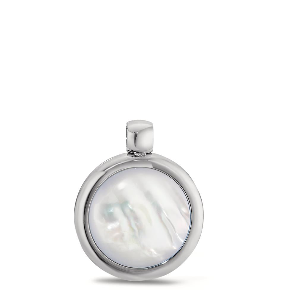 Pendentif Acier inoxydable nacre Ø18 mm