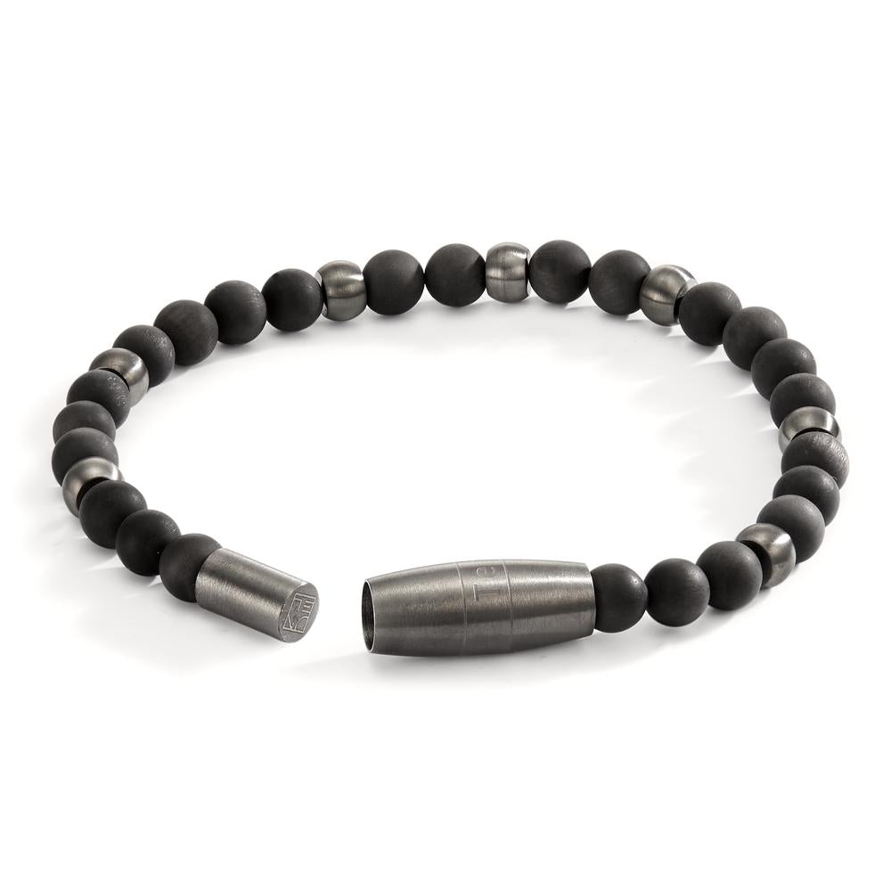 Bracelet Acier inoxydable, Carbone gris PVD 21.5 cm