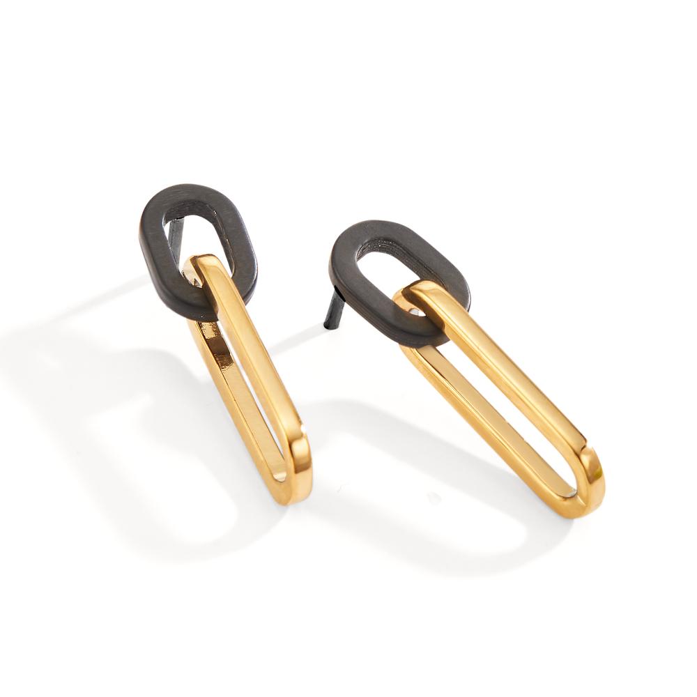 Pendant d'oreilles Acier inoxydable jaune PVD