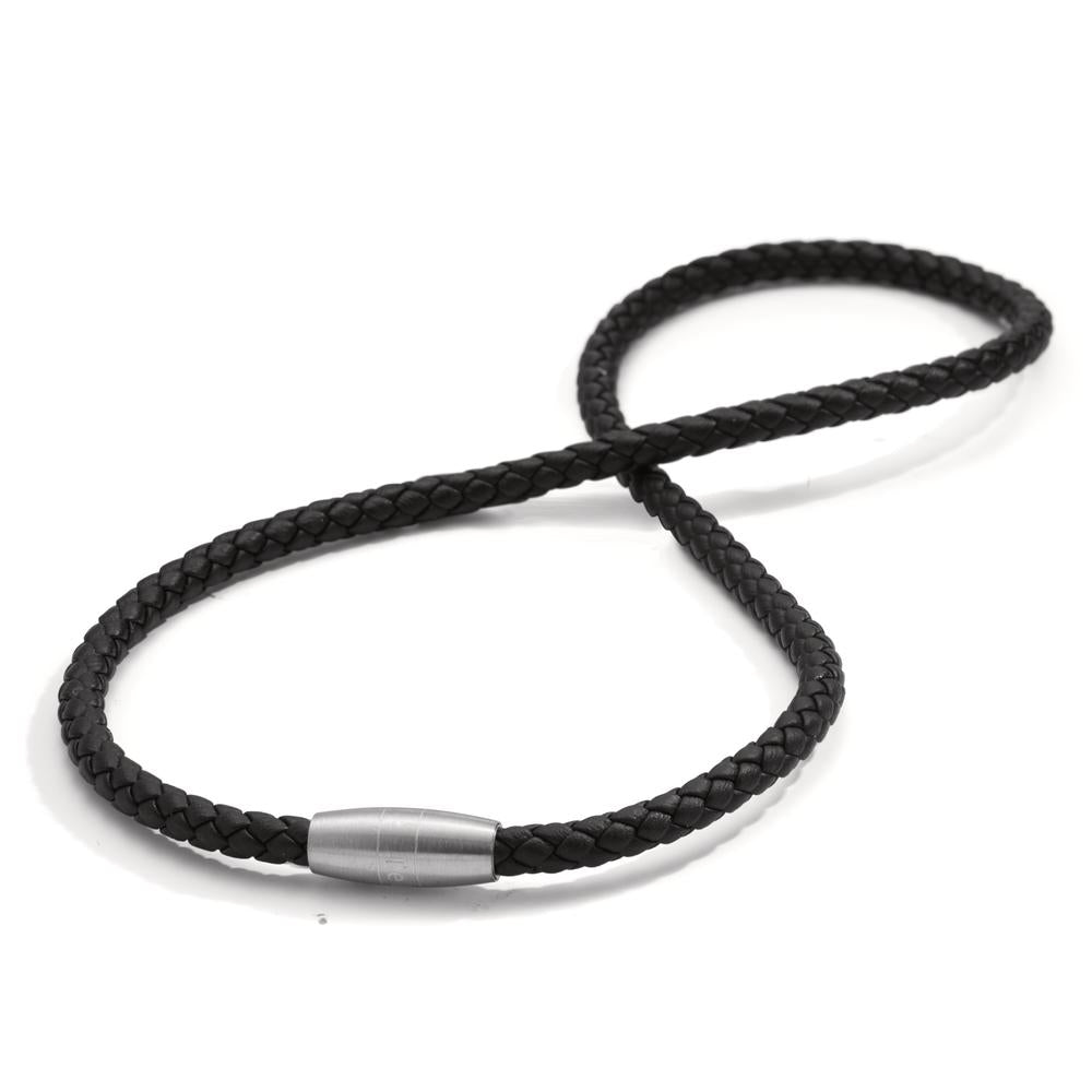 Collier Acier inoxydable, Cuir 50 cm Ø5.5 mm