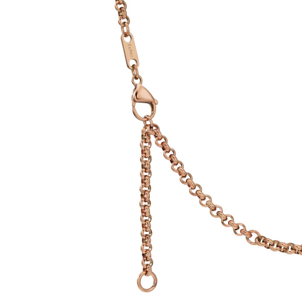 Collier Acier inoxydable rosé PVD 45-50 cm Ø4 mm