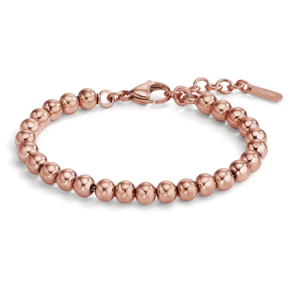 Bracelet Acier inoxydable rosé PVD 16.5-19.5 cm Ø6 mm