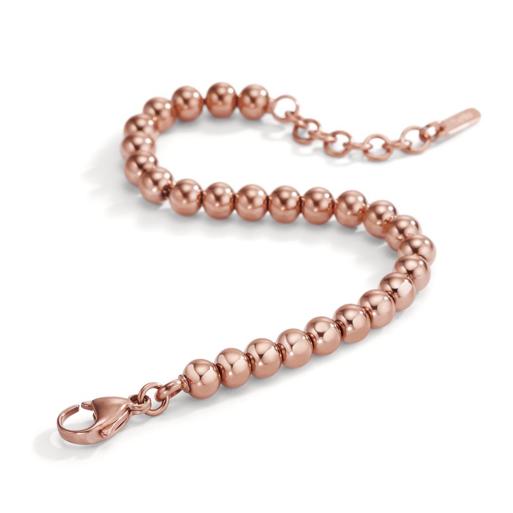 Bracelet Acier inoxydable rosé PVD 16.5-19.5 cm Ø6 mm