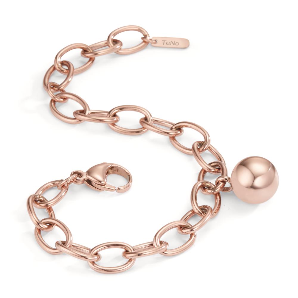 Bracelet Acier inoxydable rosé PVD 16.5-21 cm