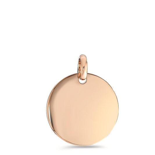 Pendentif avec gravure Bronze rosé Plaqué or Ø20 mm