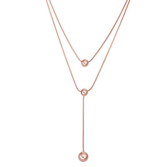 Collier Acier inoxydable rosé PVD 39-45 cm