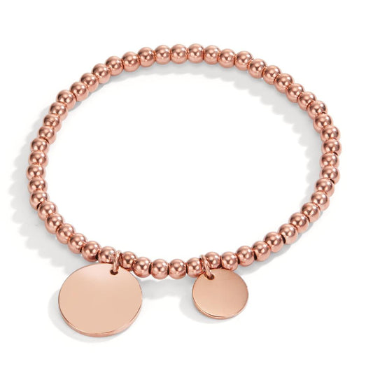 Bracelet Acier inoxydable rosé PVD 17 cm Ø4 mm