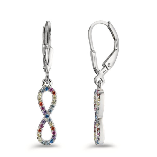 Pendant d'oreilles Argent Rhodié Infini