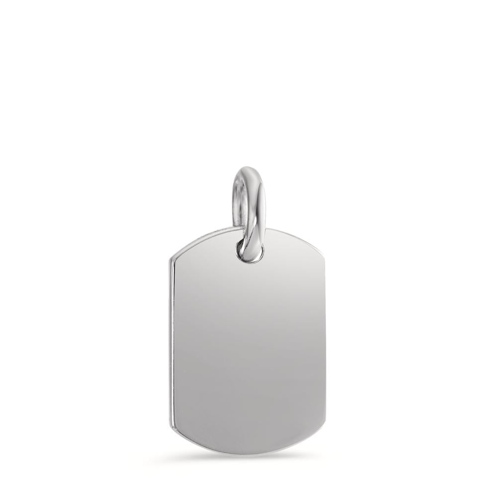 Pendentif avec gravure Argent Rhodié