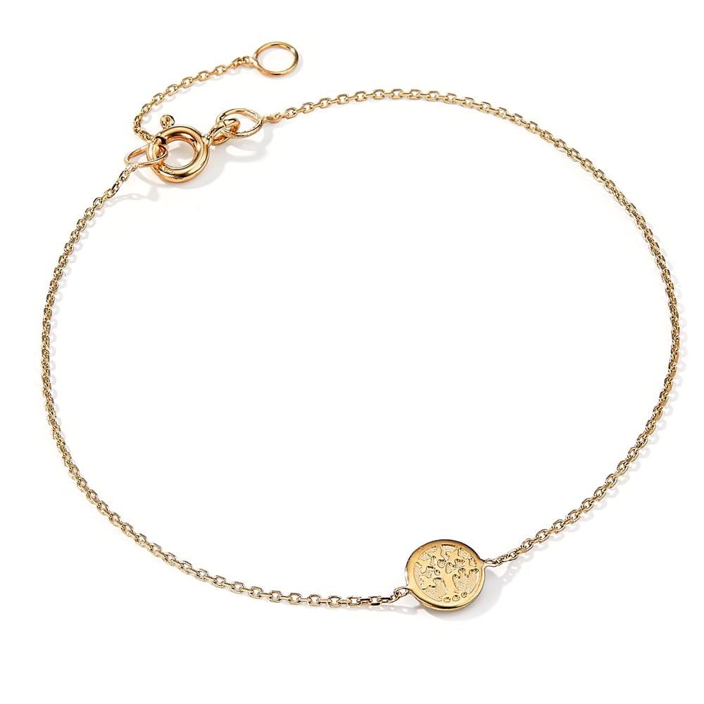 Bracelet Or jaune 14K Arbre de la vie 17-19 cm