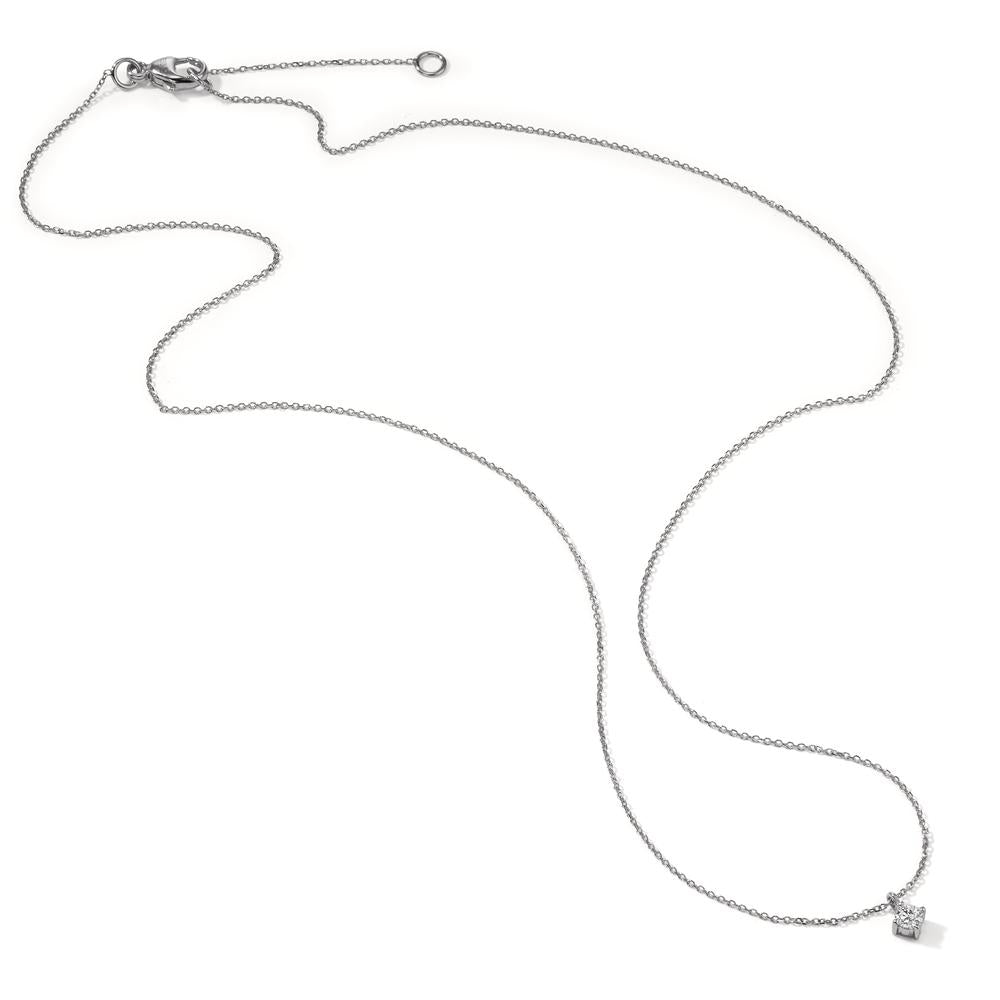 Collier Or blanc 9K Zircone 42-45 cm