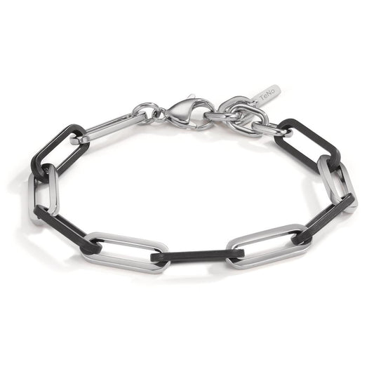 Bracelet Acier inoxydable, Carbone 16.5-21 cm