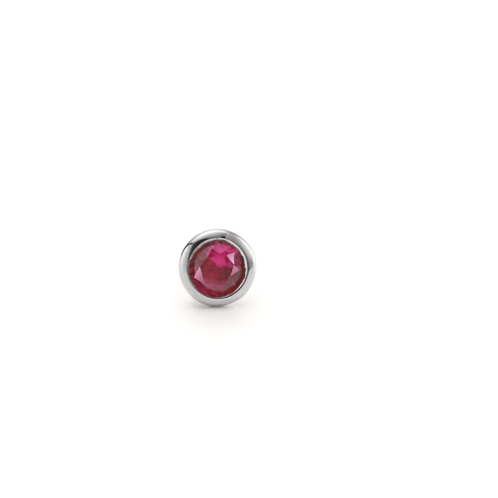 Clous de nez Or blanc 18K Rubis Ø3 mm