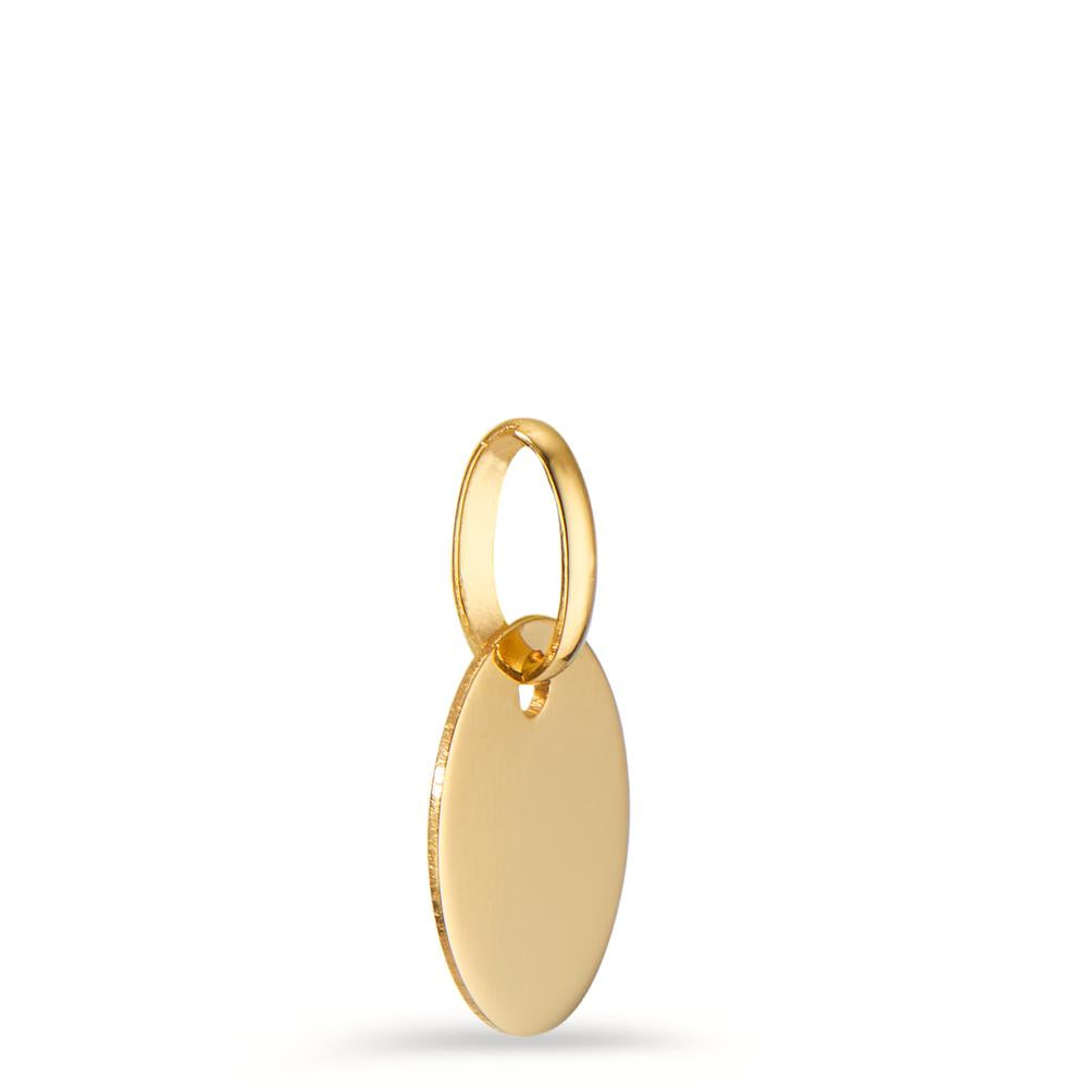 Pendentif avec gravure Or jaune 14K Ø10 mm