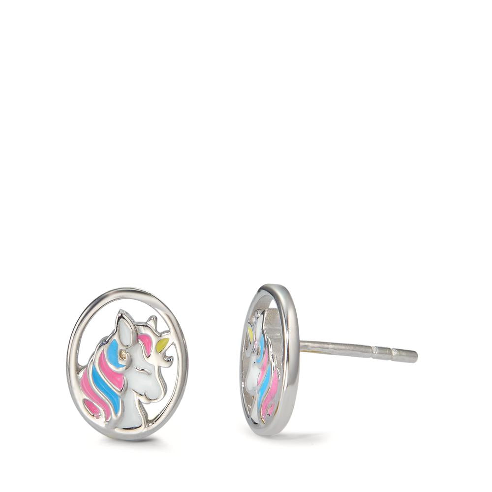 Clous d'oreilles Argent Rhodié Licorne