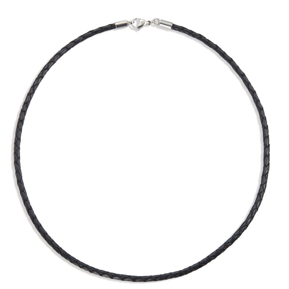 Collier Cuir, Acier inoxydable 50 cm Ø3 mm