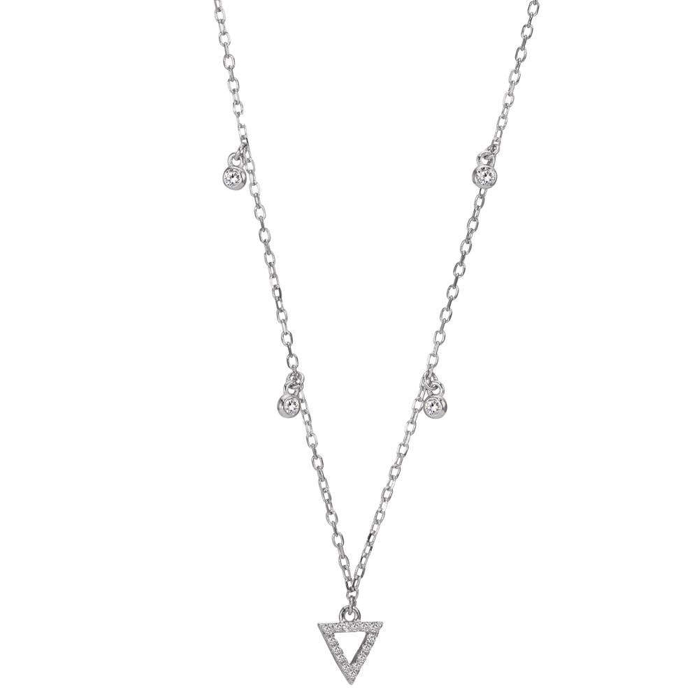 Collier Argent Zircone Rhodié 42-45 cm