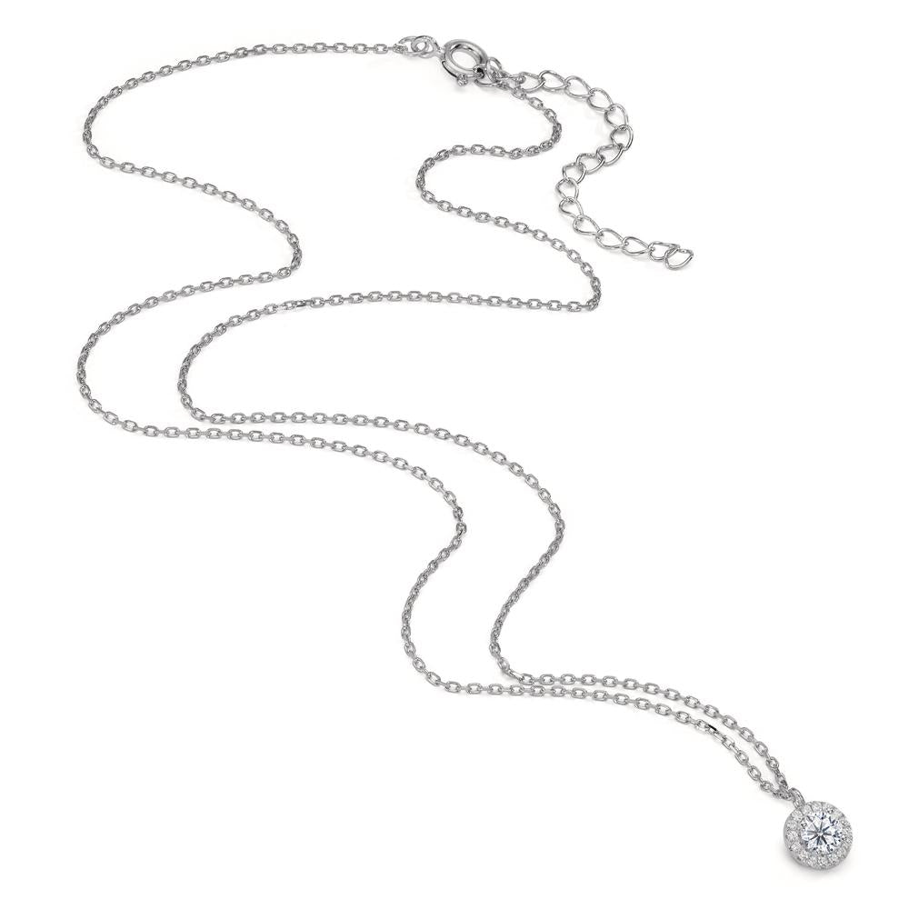 Collier Argent Zircone Rhodié 42-45 cm