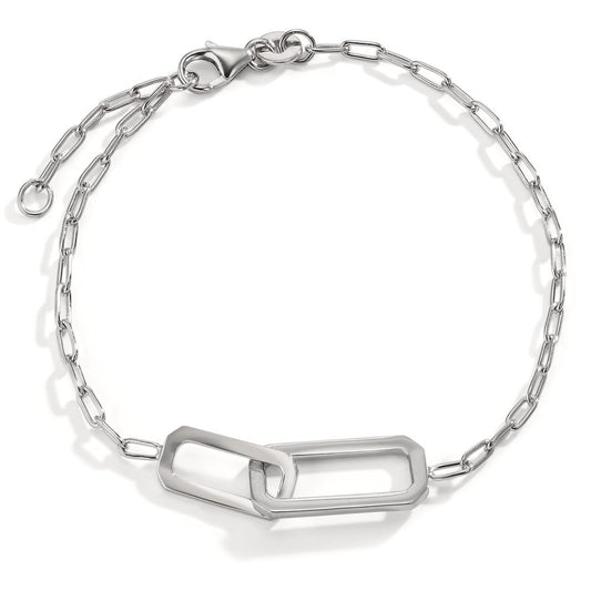 Bracelet Argent Rhodié 16.5-18.5 cm