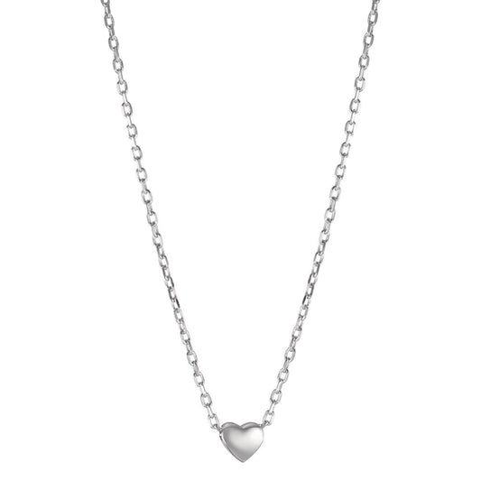 Collier Argent Rhodié Coeur 40-45 cm