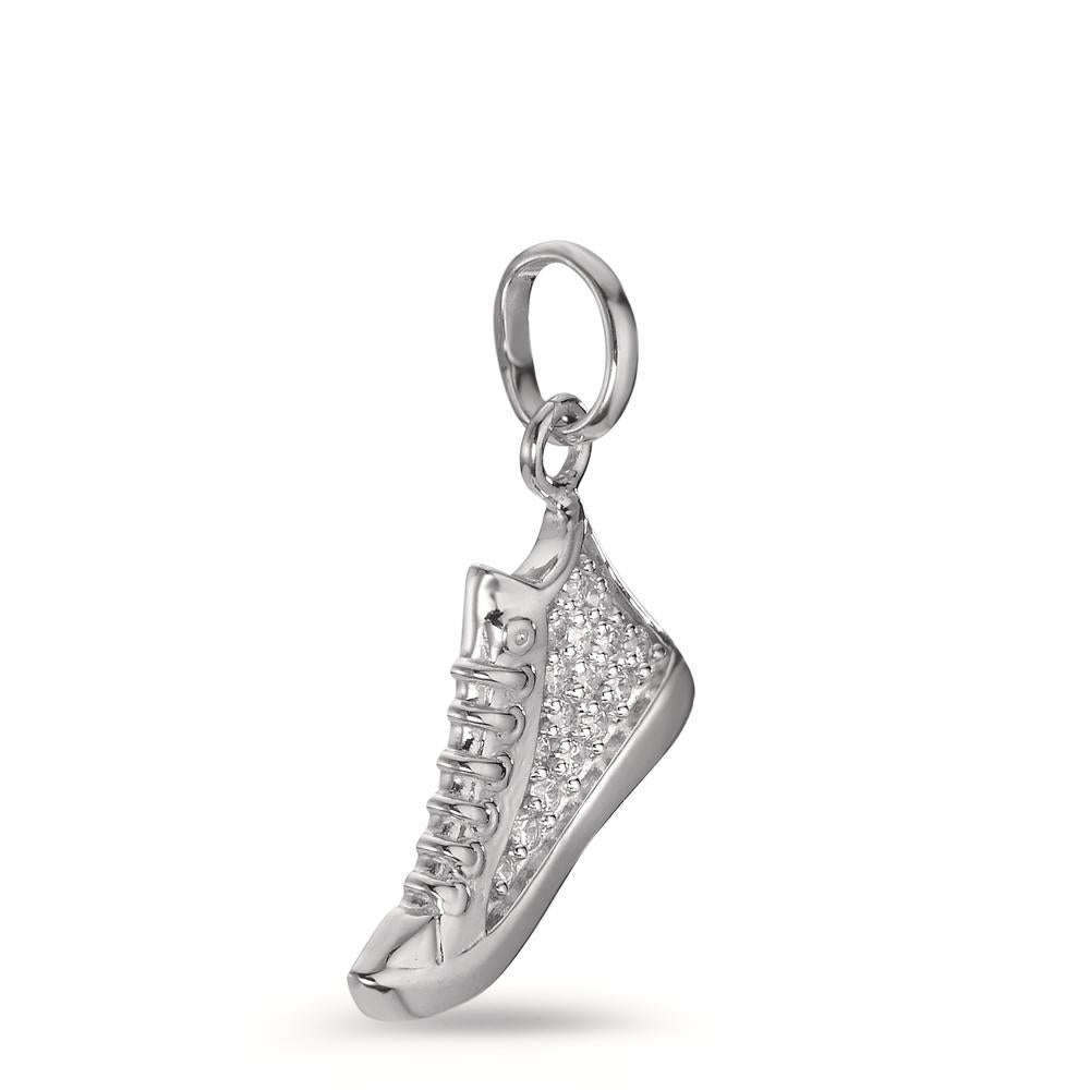 Pendentif Argent Zircone Rhodié