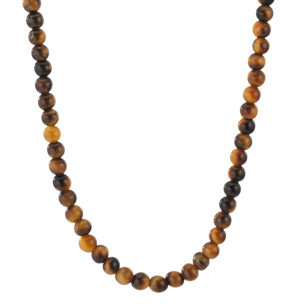 Collier Acier inoxydable L’œil de tigre 60 cm Ø4.5 mm