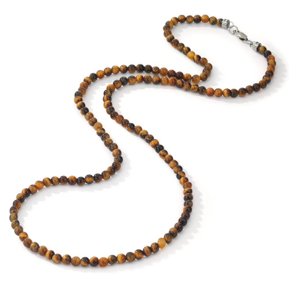 Collier Acier inoxydable L’œil de tigre 60 cm Ø4.5 mm